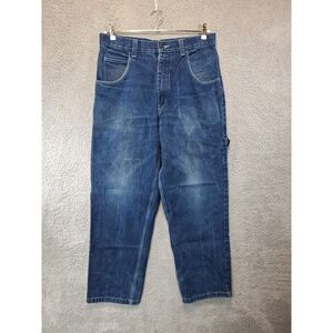 VTG Platinum Fubu Jeans Mens 32 (Fits 34x30) Made in USA Streetwear Casual Y2K